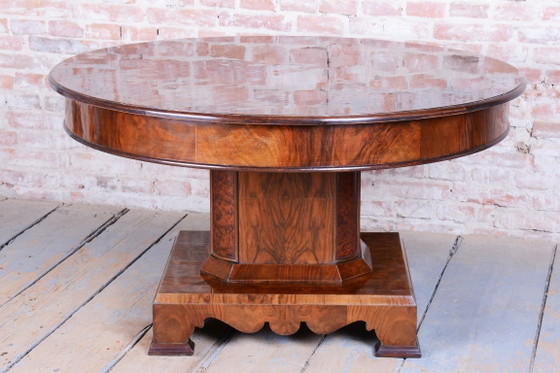 Restored Art Deco Dinig Set, Caucasian Walnut, Thuja, Polished, England, 1920s – Dining set, Textile, Wood (photo 8 of 19)
