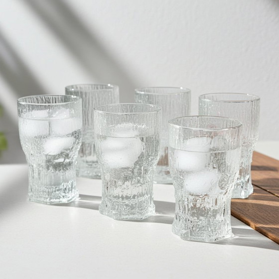 Image 1 of Iittala Aslak set of 6 Glasses Design by Timo Sarpaneva