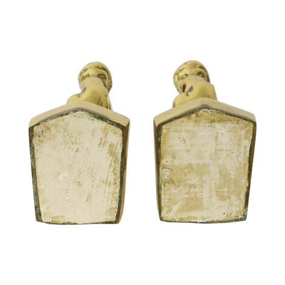 Image 1 of Italienische Messing-Buchstützen Der Denker