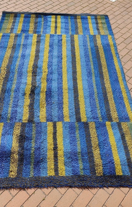 Image 1 of schwedischer Teppich, zugeschrieben von Rya, 70er Jahre