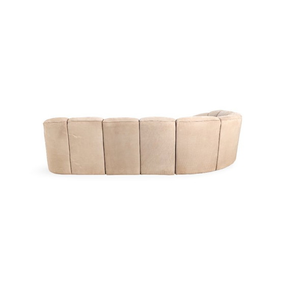 Image 1 of Canapé d'angle Walter Knoll Piccolino original, en daim, style vintage