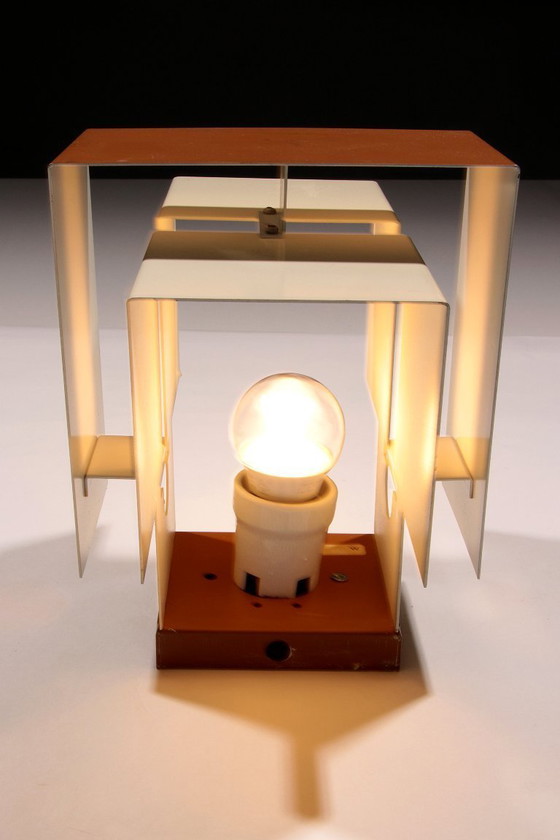 Image 1 of Pair of Geometric Philips Wall Lights, 1960