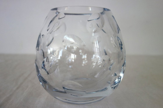 Cluny model ball Vase in crystal from Christofle – Glass (photo 3 of 10)