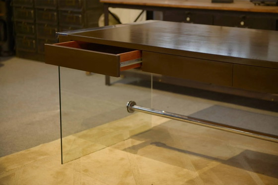 Scrivanie design in melaminico, vetro e cromo anni '80 (photo 5 of 10)