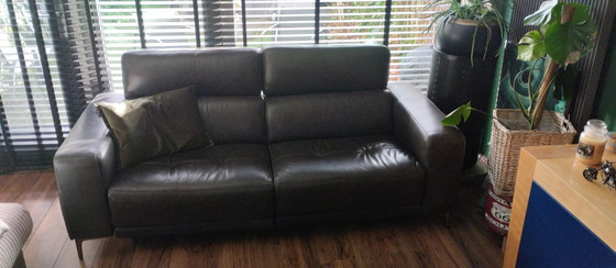 Image 1 of Divano elettrico in pelle a 2,5 posti