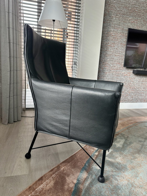 Montis Charly Armchair, Leather, Metal, Black (photo 3 of 5)