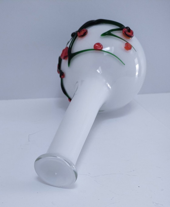 Vaso vintage in pasta di vetro con decoro vegetale giapponese – Vasi (photo 7 of 12)