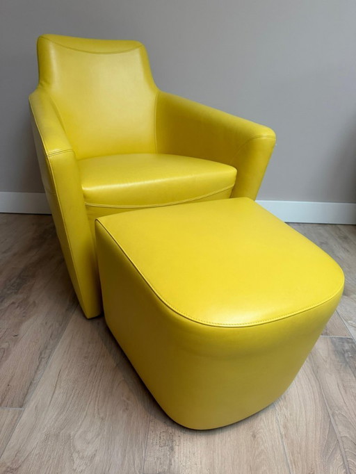 Sillón Leolux Fiji con reposapiés – excelente estado