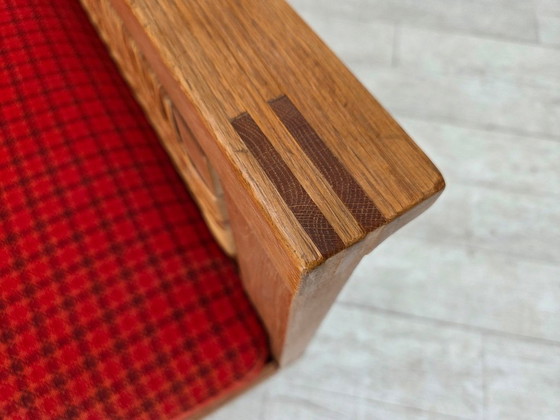 Image 1 of Sofá-cama con brazos abatibles danés, década de 1970, de Illum Wikkelsø, lana para muebles.