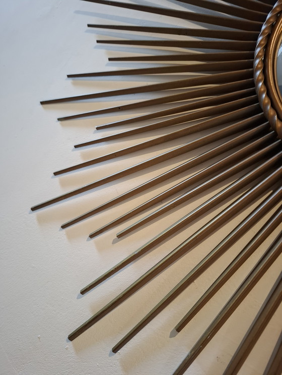 Image 1 of Espejo solar de 83 cm de Chaty Vallauris, firmado en 1960.