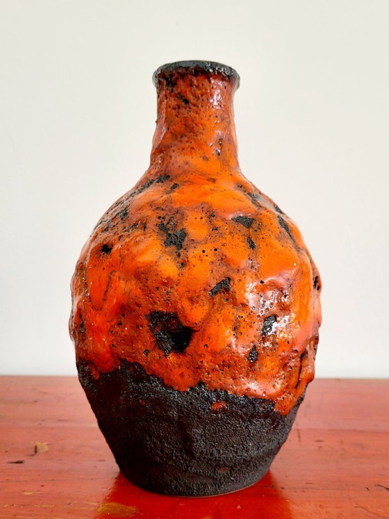Image 1 of Rare Vintage Marei 4100 Vase – Fat Lava – 1970s – Brutalist