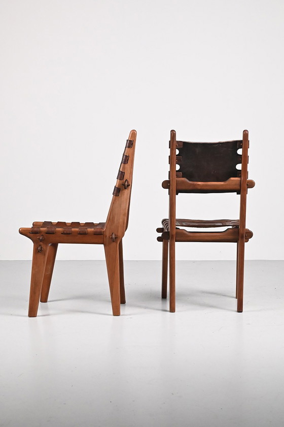 Pair of Brutalist Angel Pazmino chairs (photo 5 of 12)
