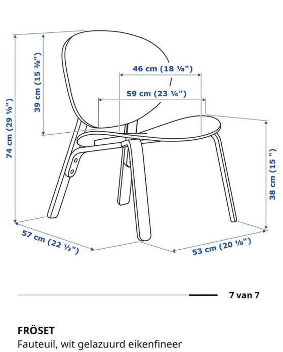 Image 1 of IKEA Fröset loungestoel