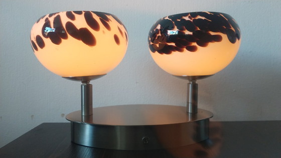 Image 1 of 2 x Massive lampen set metaal retro design