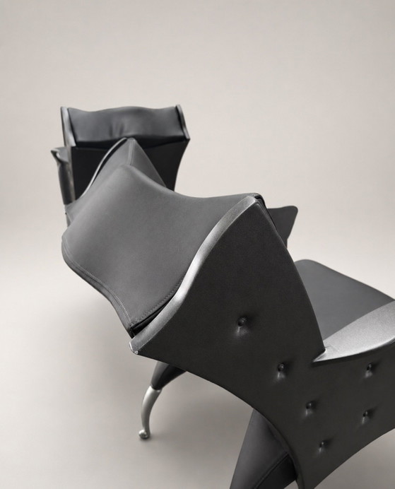 Image 1 of 2 Vintage Bořek Šípek Maletak LoungeChairs, Maletti, ca90s