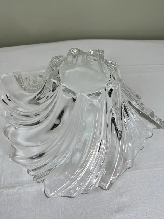 Skulpturale Schale organisches Design, Schalen, Kristall, Glas, Transparent (Foto 9 von 13)