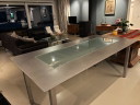 Tavolo da pranzo in acciaio inox 200 x 100