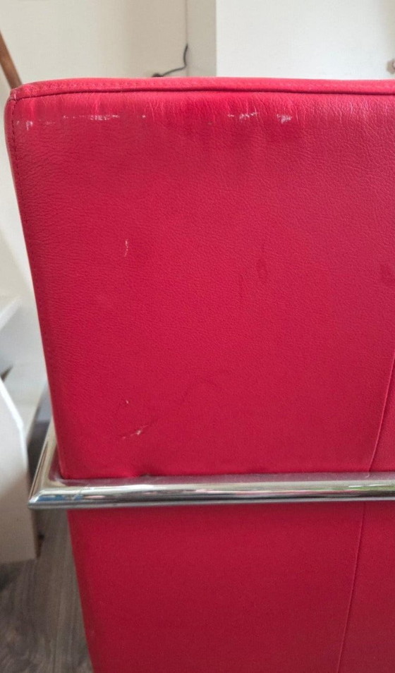 1 sillón rojo de Montel – Sillones, Leather, Metal (photo 5 of 5)