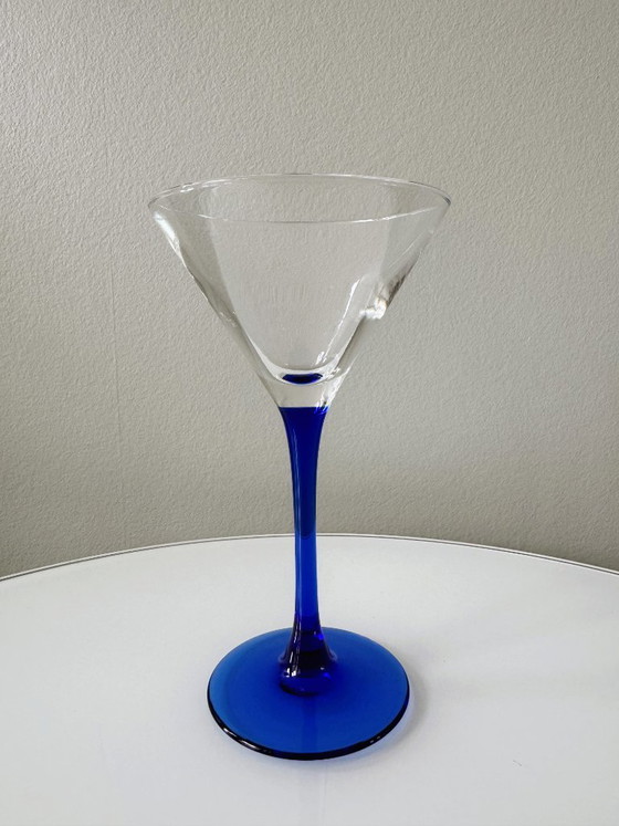 Image 1 of Hellblaue Cocktailgläser Luminarc Frankreich