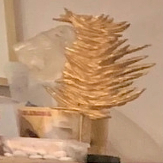 Criniere di Leone - Bronzo/Metallo Oro Fine - Philippe Cheverny (1970) – Sculture, Ottone (photo 3 of 15)