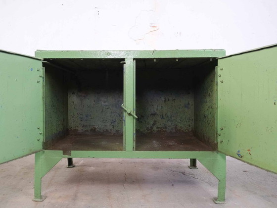 Image 1 of Vintage Workbench Coffe Cabinet Industrial Design 