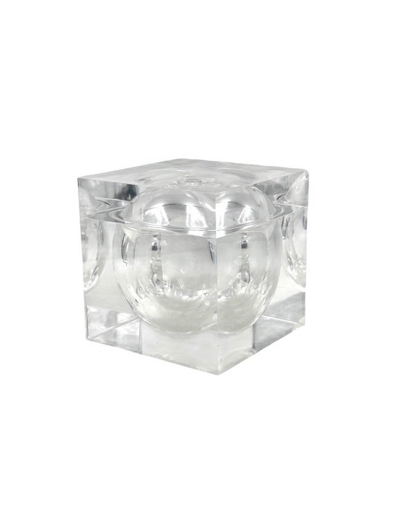 Image 1 of Space age lucite Ice Bucket mod. Bombo, Studio TG, Guzzini Italy, ca. 1970s