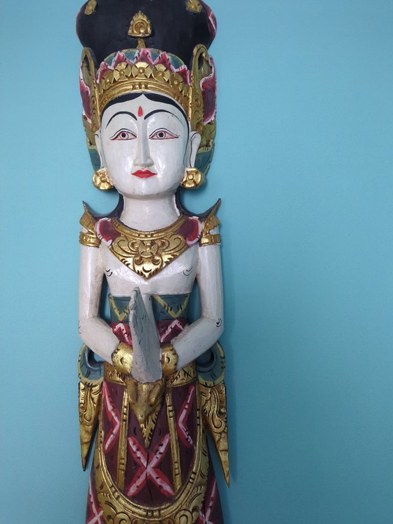 Image 1 of 2 Wooden Balinese dolls