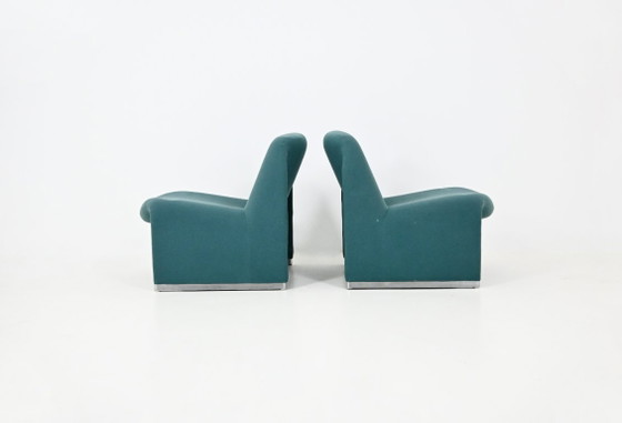 Chaises Alky par Giancarlo Piretti pour Anonima Castelli, 1970s, Set de 2 – Fauteuils, Textile, Aluminium (photo 4 of 11)