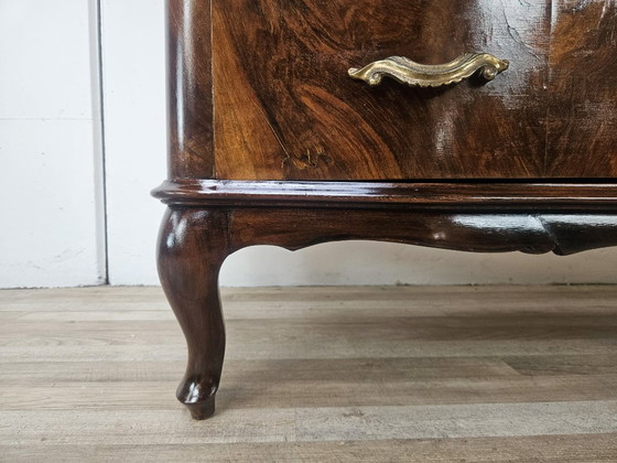 Commode Chippendale en loupe de noyer, années 1940 – Wood, Klassiek (photo 18 of 22)