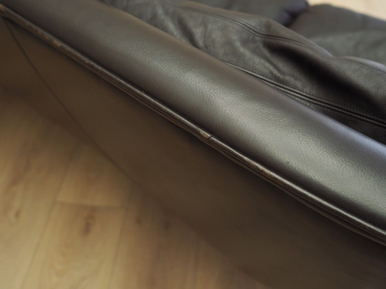 Image 1 of Divano in pelle marrone, design danese, anni '70, designer: Werner Langenfeld, manifattura: Esa