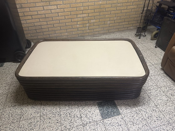 Montis Original Bankstel Met Tafel Rotan/Leer – Banken, Leather, Rattan (photo 3 of 5)