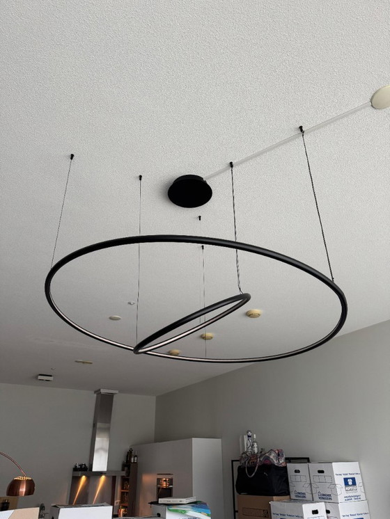 Image 1 of TossB Hoola LED Lampes suspendues (Ø140 + Ø60 cm) - Dimmable & élégant noir