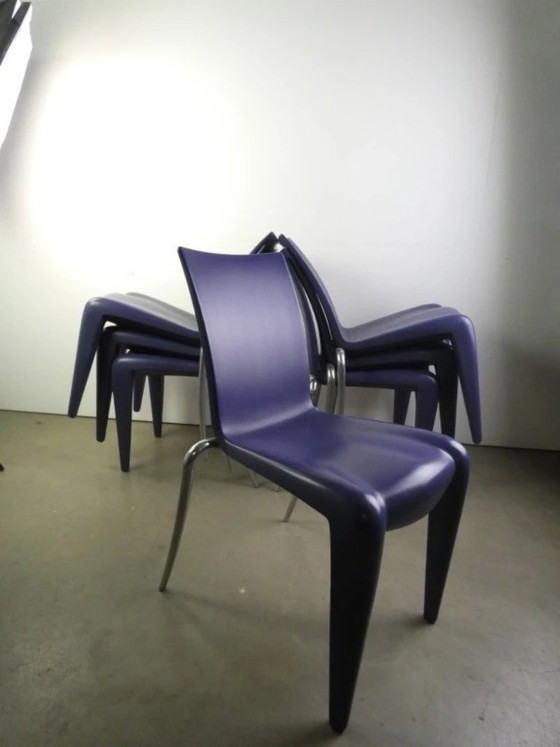 Image 1 of set van 9 originele Vitra 'Louis 20' (Louis XX) designstoelen