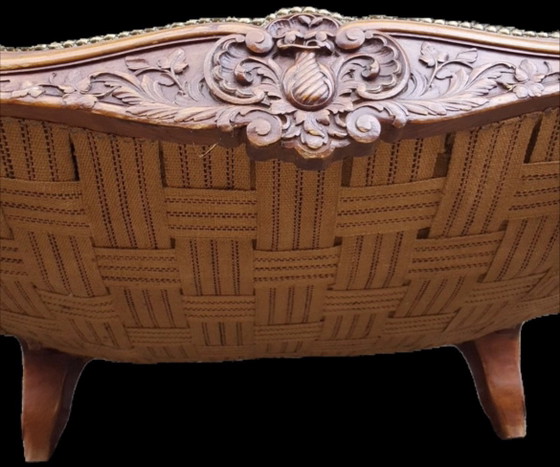 Exclusive Louis XVI Sofa Set – Seating area, Textile, Wood (photo 5 of 9)