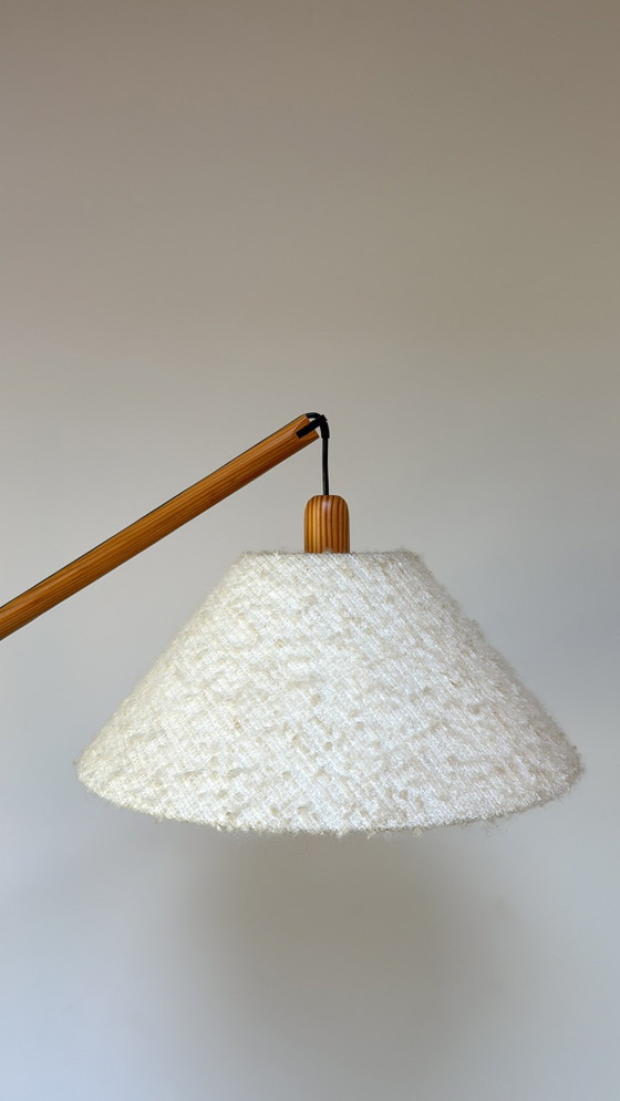 Image 1 of Lampadaire vintage Domus en bois de teck