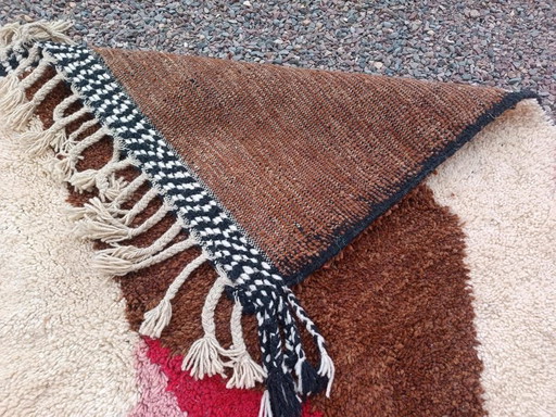 Tapis En Laine Pure Marocain Authentique À Motifs Colorés Taille 2/3 M – Aime Té, vloerkleden en tapijten (photo 2 of 7)