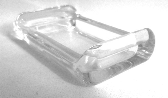 Image 1 of Bandeja de cristal para guardar ropa, década de 1960, 17,5 cm de ancho.