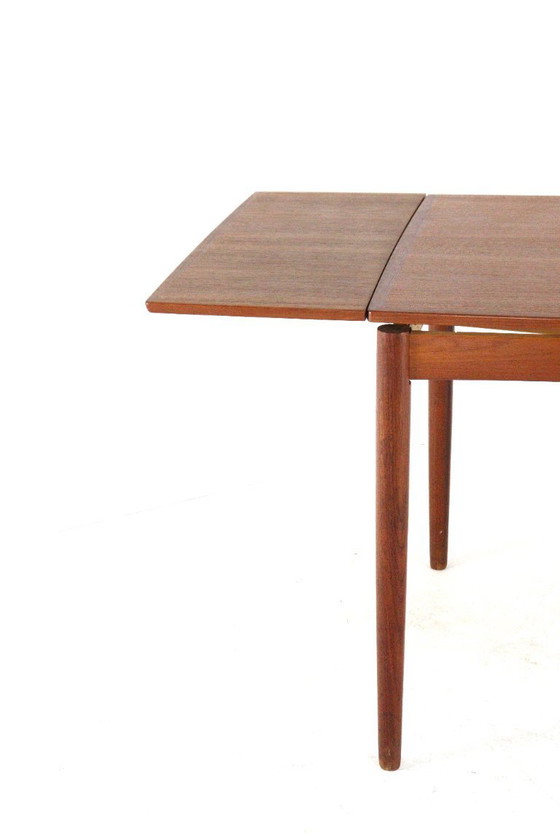 Image 1 of Compact Poul Hundevad for Hundevad & Co extendable dining table vintage