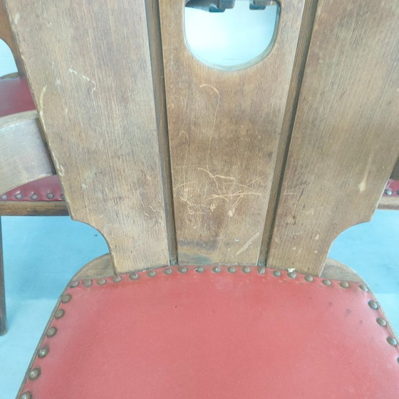 Image 1 of Küchenstühle mit Armlehnen im Stil des Brutalismus der 50er/60er Jahre (3. gratis)