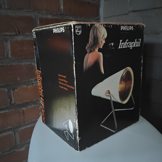 Image 1 of Philips Infraphil HP3603 – complete in originele doos – vintage infrared lamp