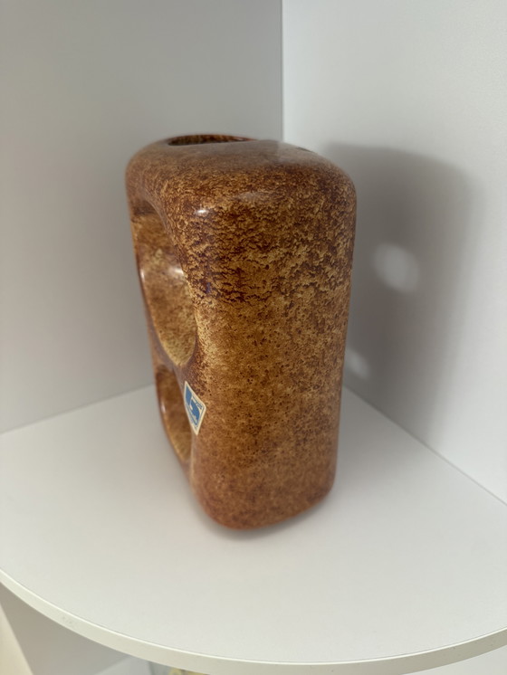 Image 1 of Jarrón de cerámica italiano icónico de mediados de siglo Bertoncello con agujeros