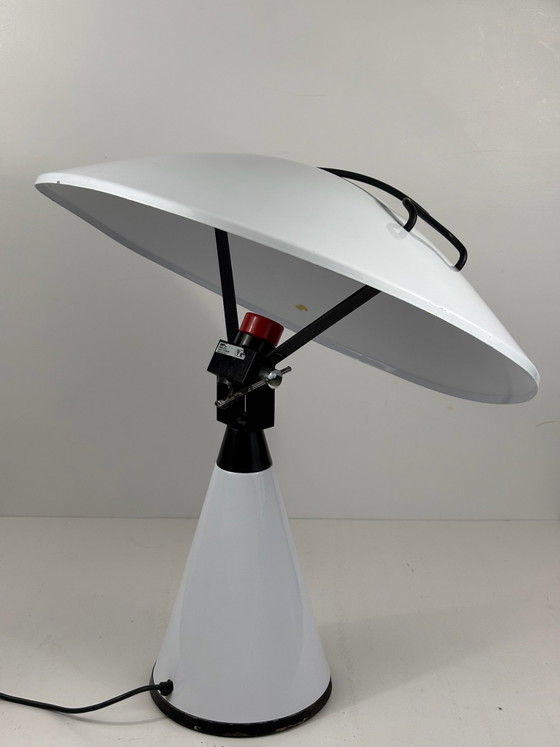 Radar 676 Lamp Elio Martinelli for Martinelli Luce 1977 Lacquered Metal, Table lamps, White (photo 7 of 15)
