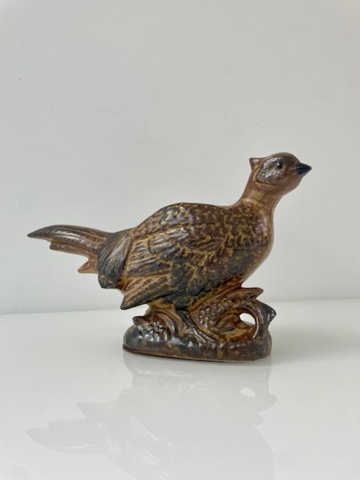 Pot de fleurs vintage figuratif en forme de faisan