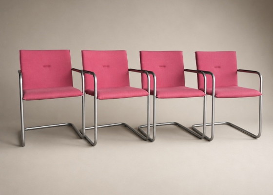 Image 1 of 8x Arco Frame Design Stühle – Pink Edition