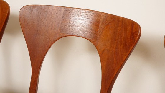 Image 1 of 6 x eetkamerstoel | Koefoeds Hornslets | Niels Koefoed | Model Peter | Teak