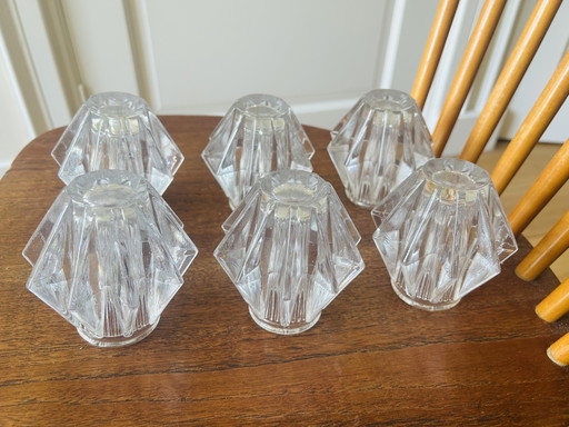 Vintage glass lampshades 1940s / 1950s