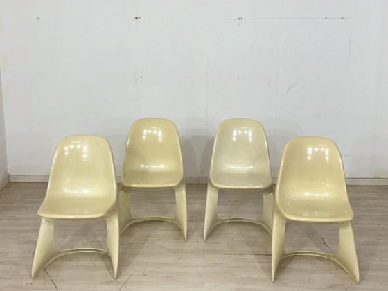 Image 1 of Set van 4 Casalino Casala stoelen / eetkamerstoelen / tuinstoelen – vintage ruimtetijdperk