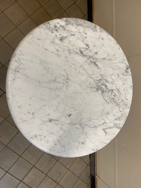 Vintage café tables with marble top – Side tables, Iron (photo 11 of 11)