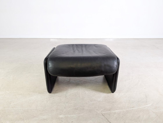 Image 1 of Pouf originale De Sede DS 2018, in pelle, design nero