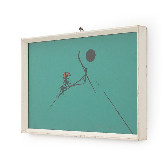 Image 1 of Emilio Scanavino, silkscreen on cardboard, 1960s